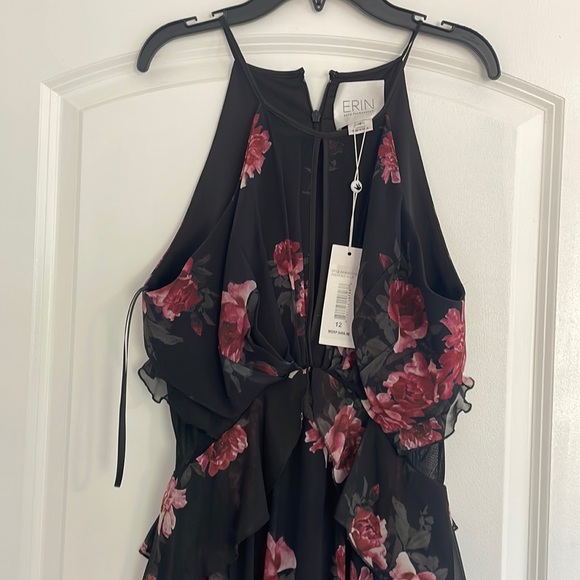 ERIN by Erin Fetherston Dresses & Skirts - NWT Erin by Erin Fetherston black and floral Chiffon Gown size 12